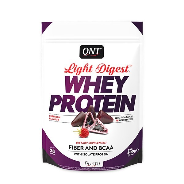 QNT Light Digest Whey, Malina, 500 g