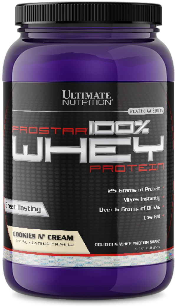 Ultimate Nutrition - 100% Whey Prostar, Cookies & creme, 907 g