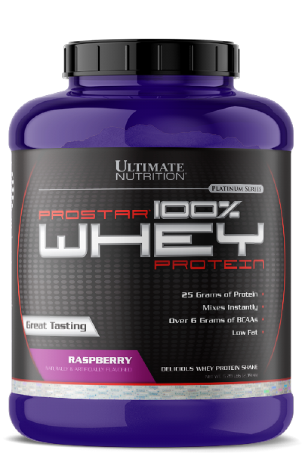 Ultimate Nutrition 100%  Whey Prostar, Malina, 2,39kg