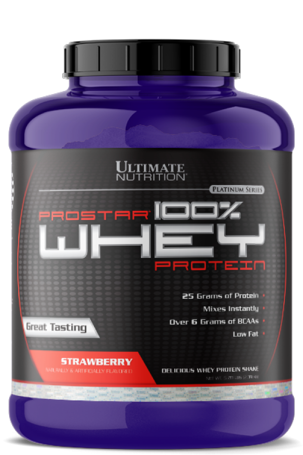 Ultimate Nutrition 100% Whey Prostar, Jagoda, 2,39 kg