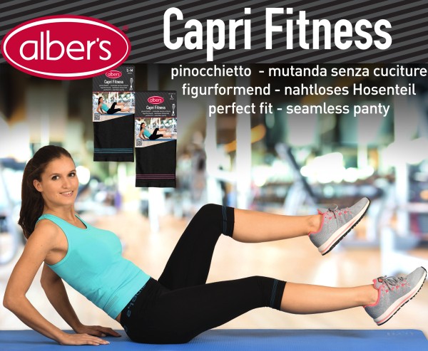 Albers Capri Fitness Helanke P 3/4 S-M