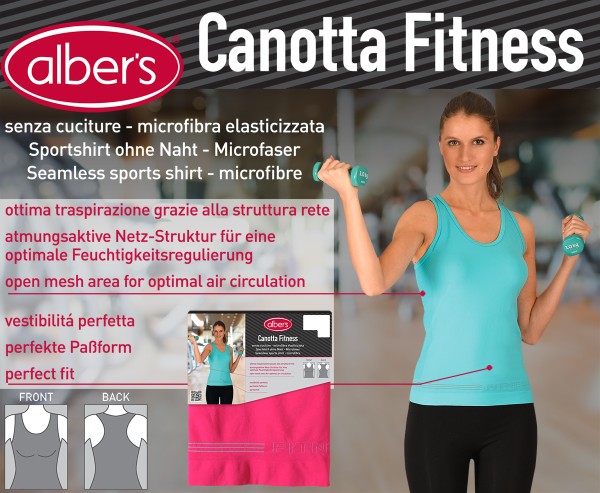 Albers Canotta Fit Majica Plava S-M