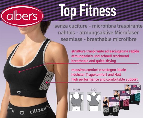 Albers Fitness Top Pink S-M