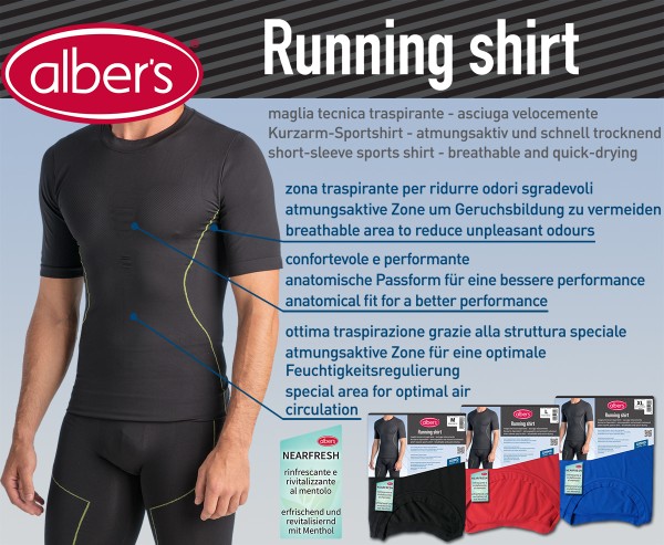 Albers Running Shirt Plava M