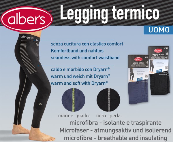 Albers Legging Termico Muške Blue S-M