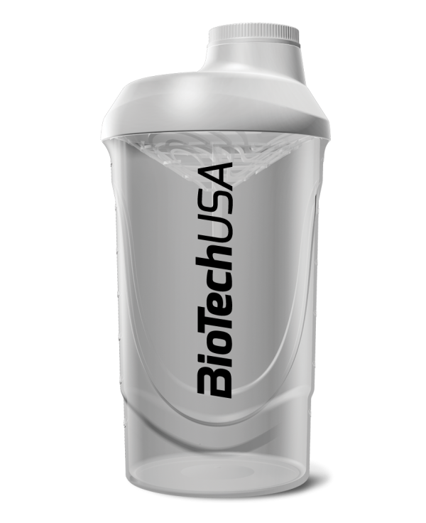 BioTech USA Šejker Wave 600 ml Transparentni